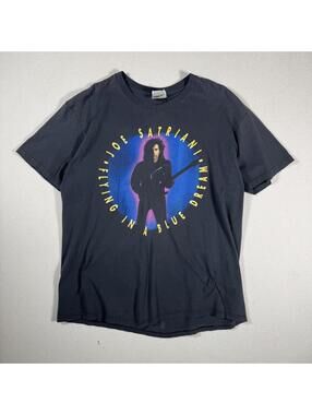 Vintage 1990s Joe Satriani Concert  Band Tour T Shirt